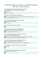 CLEET Certification Test Phase 1 &vert; UPDATED Questions&NewLine;with 100&percnt; Verified Answers