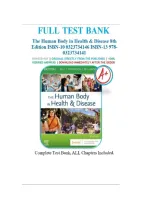 Test Bank For The Human Body in Health & Disease 8th Edition By Kevin T&period; Patton&semi; Frank Bell&semi; Terry Thompson&semi; Peggie Williamson &vert; &vert; 9780323734165 &vert; Chapter 1-25 &vert; Complete Questions And Answers A&plus;