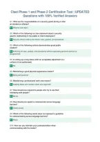 Cleet Phase 1 and Phase 2 Certification Test &vert; UPDATED&NewLine;Questions with 100&percnt; Verified Answers
