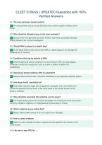 CLEET CI Block &vert; UPDATED Questions with 100&percnt;&NewLine;Verified Answers