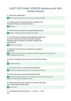 CLEET LEDT EXAM &vert; UPDATED Questions with 100&percnt;&NewLine;Verified Answers