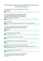 Cleet final exam study guide &vert; UPDATED Questions with&NewLine;100&percnt; Verified Answers