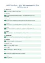 CLEET Law Block &vert; UPDATED Questions with 100&percnt;&NewLine;Verified Answers&NewLine;