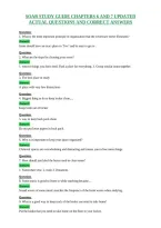 Soar Study Guide Chapters 6 And 7 Updated&NewLine;Actual Questions And Correct Answers