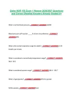 Galen NUR 155 Exam 1 Newest 2026&sol;2027 Questions &NewLine;and Correct Detailed Answers Already Graded A&plus;