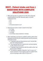 NCCT Medical Assistant Practice Test &ndash; Complete Exam Questions with Verified Answers
