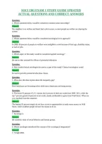 Soci 1301 Exam 1 Study Guide Updated&NewLine;Actual Questions And Correct Answers