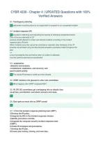 CYBR 4330 - Chapter 4 &vert; UPDATED Questions with 100&percnt;&NewLine;Verified Answers
