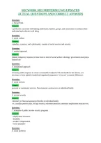 Socwork 1025 Midterm Uwo Updated&NewLine;Actual Questions And Correct Answers