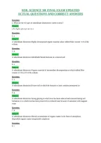 Soil Science 301 Final Exam Updated&NewLine;Actual Questions And Correct Answers