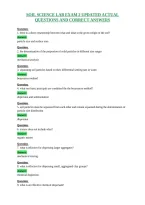 Soil Science Lab Exam 2 Updated Actual&NewLine;Questions And Correct Answers