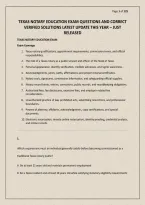 Texas Notary Education Exam Questions And Correct Verified Solutions Latest Update This Year &ndash; Just Released&period;pdf&NewLine;&NewLine;