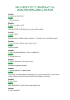 Soil Science Test 3 Updated Actual&NewLine;Questions And Correct Answers