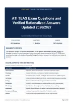 ATI TEAS Exam Questions and Verified Rationalized Answers Updated 2026&sol;2027 &lpar;1&rpar;