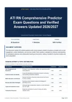 ATI RN Comprehensive Predictor Exam Questions and Verified Answers Updated 2026&sol;2027 &lpar;1&rpar;