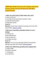 LADWP Meter Reader Exam Class 1611 Questions And Correct &NewLine;Answers &lpar;Verified Answers&rpar; Plus Rationales 2026 Q&A &vert; &NewLine;Instant Download 