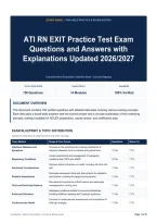 ATI RN EXIT Practice Test Exam Questions and Answers with Explanations Updated 2026&sol;2027
