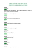 Soils Unit Test Updated Actual&NewLine;Questions And Correct Answers