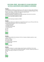 Sos Nerc Prep - Reliability Exam Updated&NewLine;Actual Questions And Correct Answers