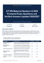 ATI RN Maternal Newborn & NGN Proctored Exam Questions and Verified Answers Updated 2026&sol;2027