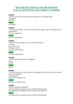 Spd Certification Exam App Updated&NewLine;Actual Questions And Correct Answers