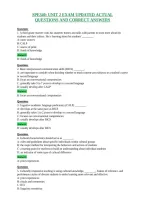Spe340&colon; Unit 2 Exam Updated Actual&NewLine;Questions And Correct Answers