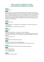 Spec 110 Quiz 2 Updated Actual&NewLine;Questions And Correct Answers