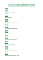 Special Education Praxis 5354 Updated&NewLine;Actual Questions And Correct Answers