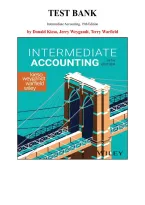 Test Bank for Intermediate Accounting&comma; 19th Edition by Donald Kieso&comma; Jerry Weygandt&comma; Chapter 1-24 &vert; All Chapters