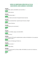 Sped 312 Midterm Updated Actual&NewLine;Questions And Correct Answers