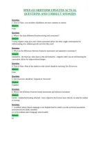 Sped 411 Midterm Updated Actual&NewLine;Questions And Correct Answers