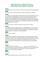 Sped 5301 Quiz 1 Updated Actual&NewLine;Questions And Correct Answers
