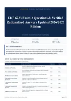 EDF 6223 Exam 2 Questions & Verified Rationalized Answers Updated 2026&sol;2027 Edition