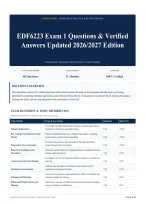 EDF6223 Exam 1 Questions & Verified Answers Updated 2026&sol;2027 Edition