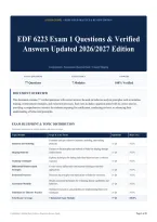 EDF 6223 Exam 1 Questions & Verified Answers Updated 2026&sol;2027 Edition &lpar;2&rpar;