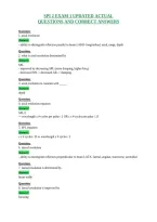 Spi 2 Exam 1 Updated Actual&NewLine;Questions And Correct Answers
