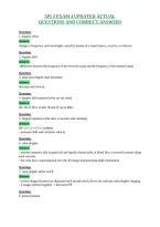 Spi 2 Exam 4 Updated Actual&NewLine;Questions And Correct Answers