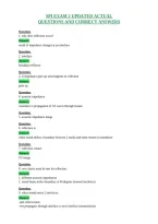 Spi Exam 2 Updated Actual&NewLine;Questions And Correct Answers