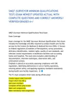 Smqt &lpar;Surveyor Minimum Qualifications Test&rpar; Exam Newest Updated Actual With Complete Questions And Correct Answers&sol;&sol; Verified&sol;Graded A&plus;&sol;