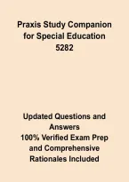 Praxis 5282 Special Education Exam &ndash; Study Guide&comma; Practice Questions&comma; Answers & Rationales 2026&ndash;2027&NewLine;&NewLine;