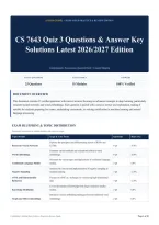 CS 7643 Quiz 3 Questions & Answer Key Solutions Latest 2026&sol;2027 Edition &lpar;1&rpar;