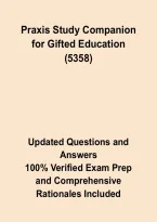 &NewLine;Praxis 5358 Gifted Education Exam 2026 &ndash; Study Guide&comma; Practice Questions&comma; Answers & Rationales&NewLine;&NewLine;