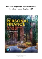 Test Bank For Personal Finance 9th Edition By Arthur J&period; Keown &vert; ISBN 9780137672042 &vert; Chapters 1&ndash;17 &vert; 2026&sol;2027 Review