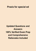 Praxis Special Education Exam 2026 &ndash; Study Guide&comma; Practice Questions&comma; Answers & Rationales