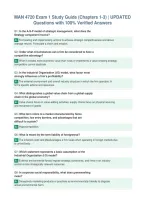 MAN 4720 Exam 1 Study Guide &lpar;Chapters 1-3&rpar; &vert; UPDATED&NewLine;Questions with 100&percnt; Verified Answers