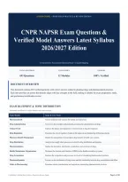 CNPR NAPSR Exam Questions & Verified Model Answers Latest Syllabus 2026&sol;2027 Edition