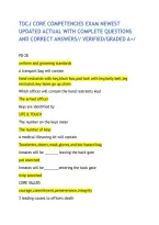 Tdcj Core Competencies Exam Newest Updated Actual With Complete Questions And Correct Answers&sol;&sol; Verified&sol;Graded A&plus;&sol;