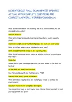 Ilearntoboat Final Exam Newest Updated Actual With Complete Questions And Correct Answers&sol;&sol; Verified&sol;Graded A&plus;&sol;