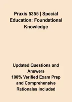 Praxis 5355 Special Education&colon; Foundational Knowledge Exam &ndash; Study Guide&comma; Practice Questions&comma; Answers & Rationales 2026&ndash;2027&NewLine;&NewLine;