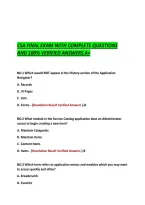 Csa Final Exam With Complete Questions &NewLine;And 100&percnt; Verified Answers A&plus;  